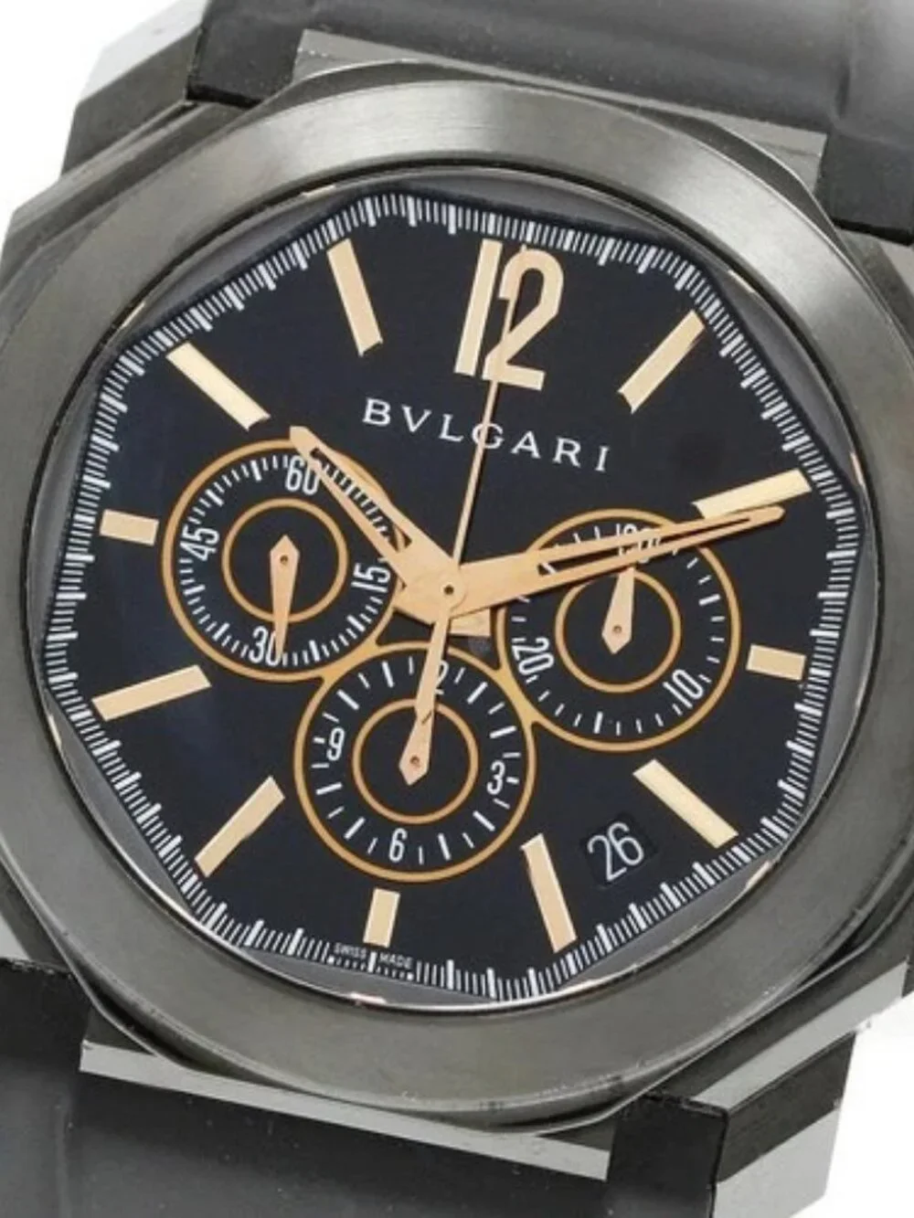 BVLGARI Okto Ultra Nero BGO41SCH Chronograph Automatic Men's Watch_965150